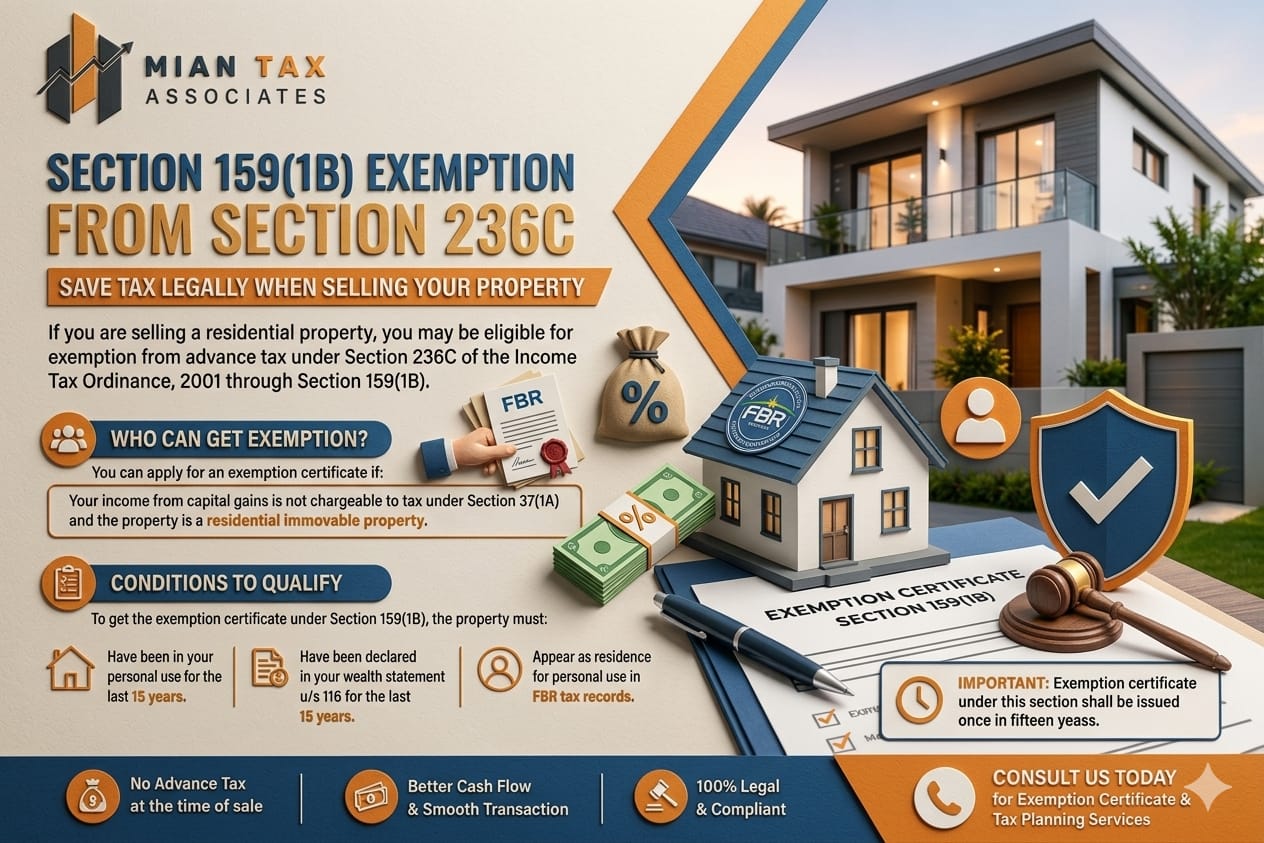 Section 159n Form.pdf Section 159(1B) Exemption Pakistan – Avoid 236C Tax on Property Sale